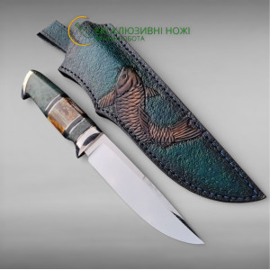 ARMY GREEN авторський ніж ручної роботи Alexknifemaker, сталь Elmax, 62 HRC